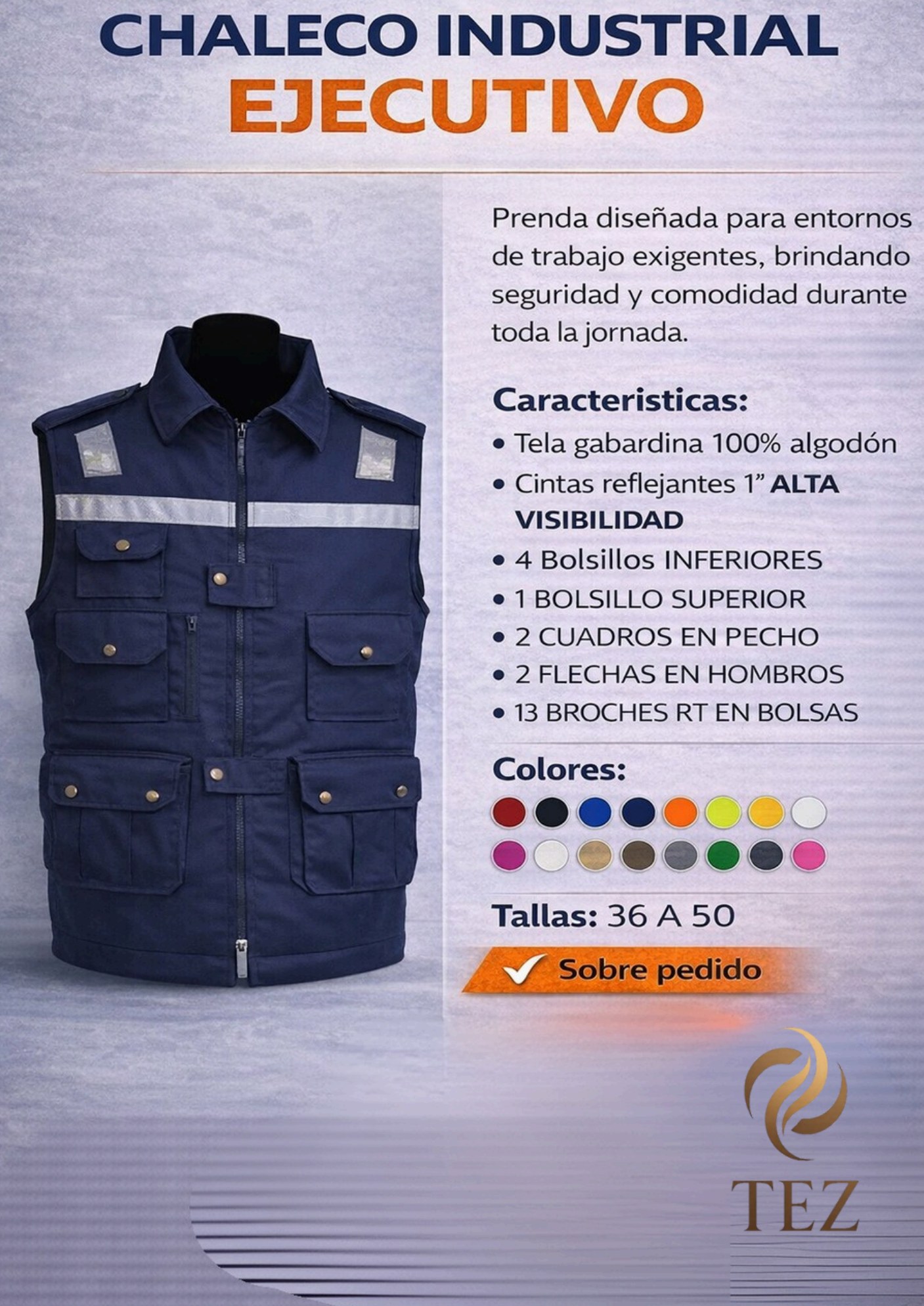 CHALECO INDUSTRIAL EJECUTIVO