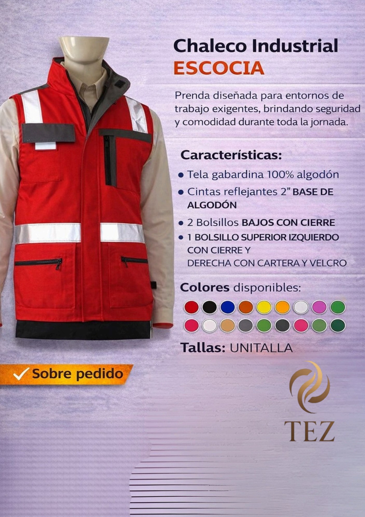 Chaleco Industrial ESCOCIA