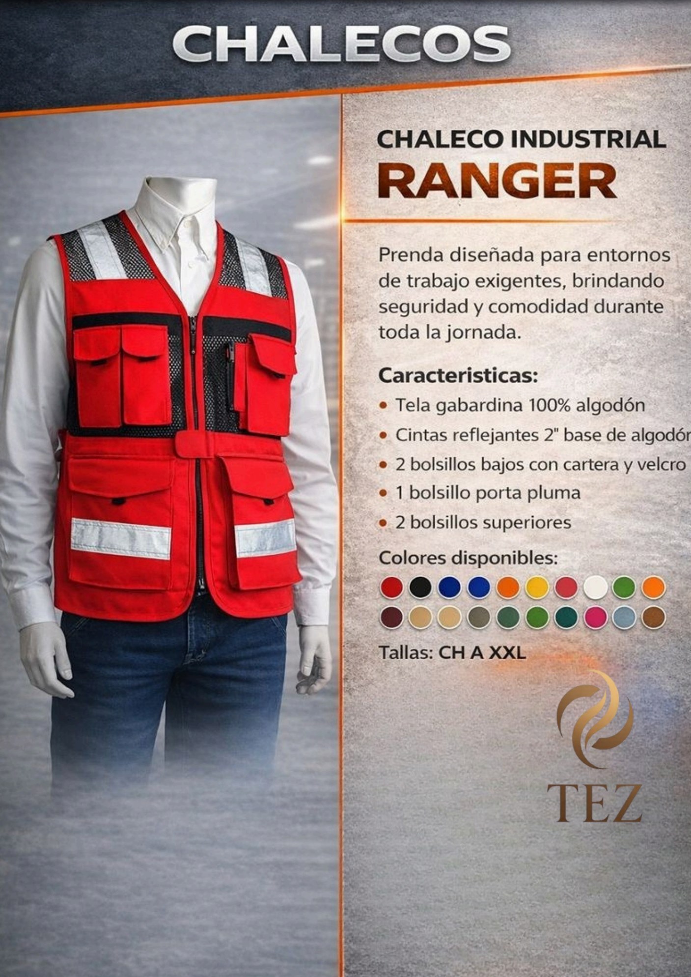 CHALECO INDUSTRIAL RANGER
