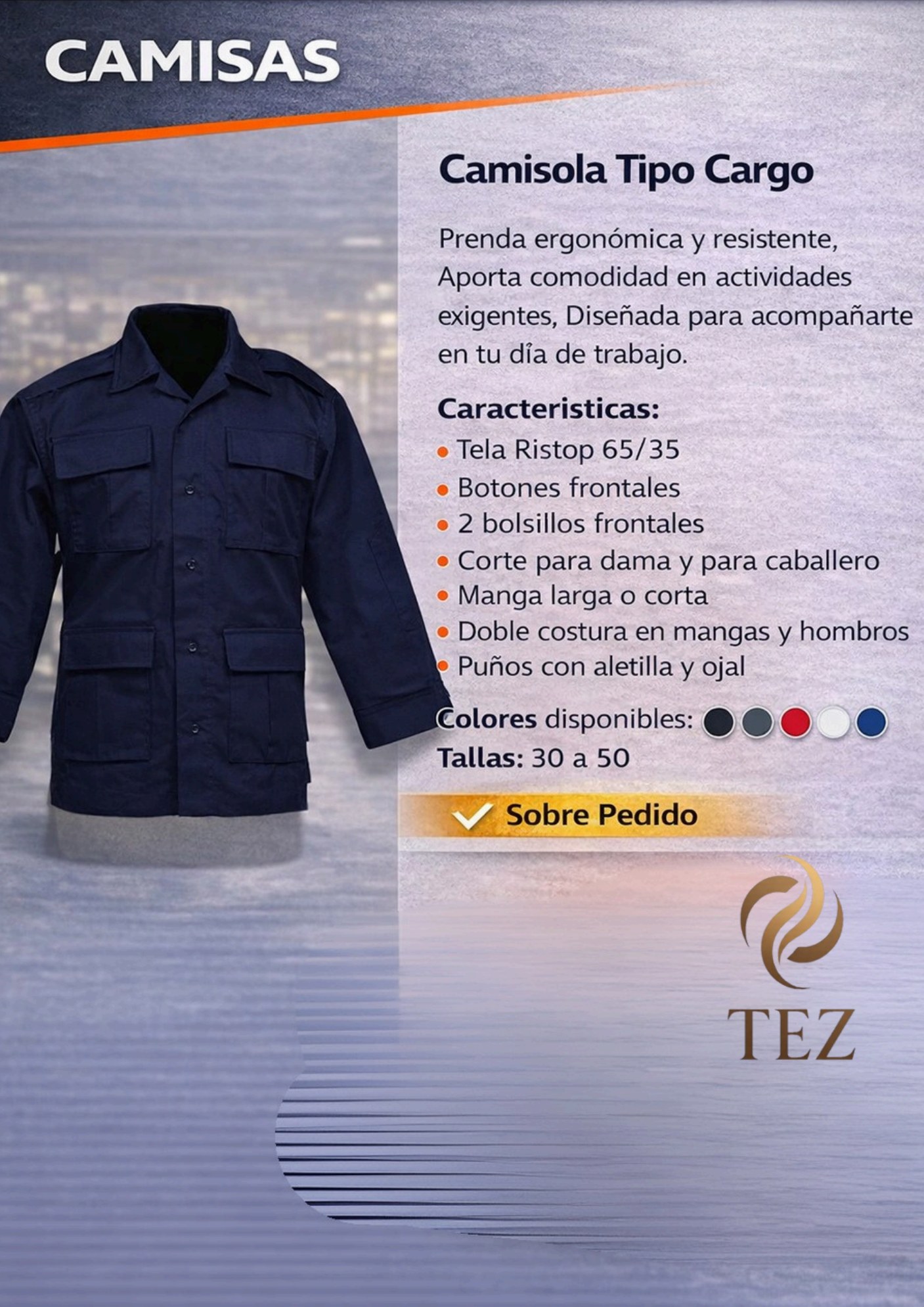 Camisola Tipo Cargo